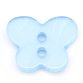 Set 10 bottoni - Farfalla azzurra