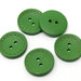 Set 10 bottoni 25 mm - Verde