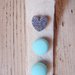 Set di 3 orecchini a lobo bottone e cuore in ceramica polimerica, orecchini fatti a mano, idea per la primavera, colori vitaminici, orecchini caramelle
