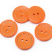 Set 10 bottoni 25 mm - Arancio