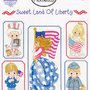 Sweet Land Of Liberty - Precious Moments - Design by Gloria & Pat