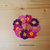 9 fiori ad uncinetto in giallo, viola, rosa e fucsia - decorazione primavera - per feste e compleanni, applicazioni su accessori e abiti   