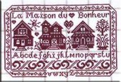 La Maison Du Bonheur - Schema Alfabeto Casette Punto Croce - Isabelle Vautier