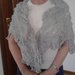 Scialle donna lana fatto a mano forcella