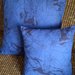 Coppia di cuscini quadrati blu spiderman