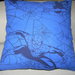 Coppia di cuscini quadrati blu spiderman