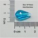10 pz Cristallo Cinese Briolette Sfaccettata Aquamarine 15x10mm