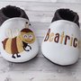 Scarpine Ape in ecopelle personalizzate con nome -  Bambina 3-6 mesi