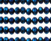 12 pz cristallo cinese cipollotti blu metallico da 12 mm
