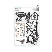 Set fustelle A5 Xcut - Mixed Birds