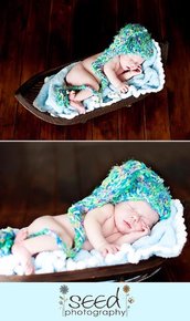 cappellino per neonato "elfo" prime foto