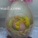 uovo plexiglass con nido pulcini