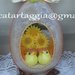 uovo plexiglass con fiori e uccellini