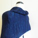 Poncho blu con lurex,misto lana,poncho leggero,accessori donna
