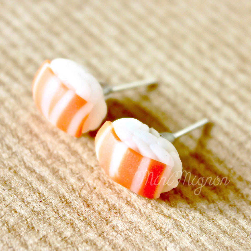 Orecchini A Sushi Miniblings | Gioielli Fatti A Mano In Argilla Polimerica, Design Cibo Giapponese Maki E Pesce, Ipoallergenici, Ideali Per Chi Ama Il Giappone