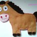 Cavallo in feltro per bambini handmade♡