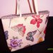 Borsa primavera farfalle e fiori di stoffa handmade♡