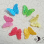 Farfalle decorative colorate glitter o non glitter 