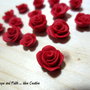 LOTTO 10 "Rose rosse" in pasta sintetica (misure varie)