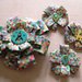 Coccarde Decorative Adesive - FantasyBoy - Lotto (4pz) - Packaging in Scrapbooking^^