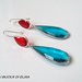 Orecchini con cristalli turchi azzurri e rossi