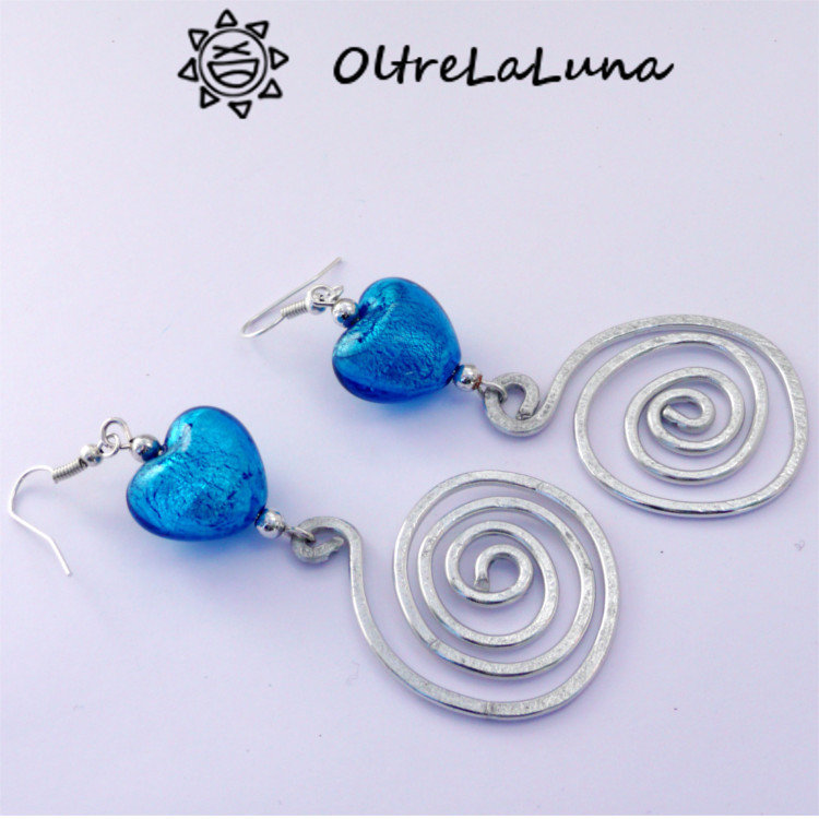 Set Anello E Orecchini Gemma Fiore Avorio In Vetro Di Murano - Gioi - Foto 2