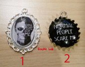 Collana Cammeo American Horror Story Normal People Scare Me