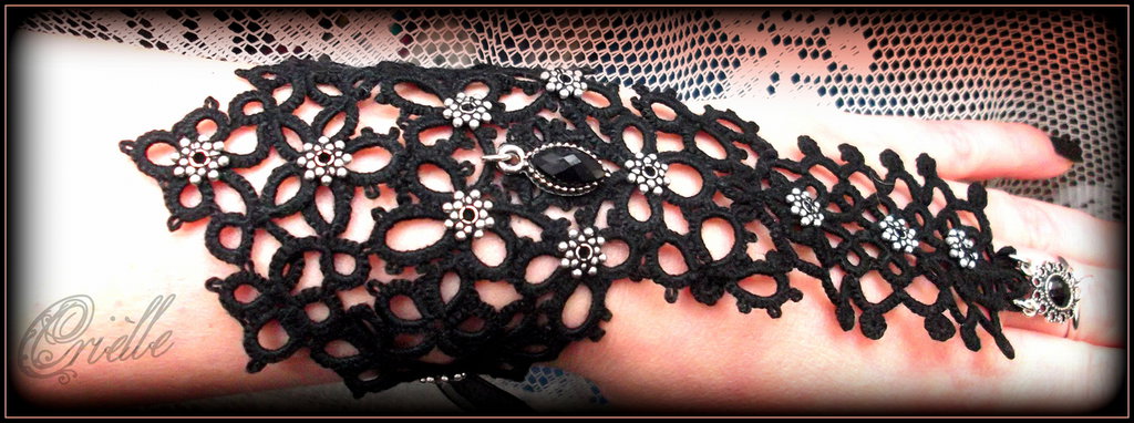 Acquista Catena Da Donna Vintage Punk Gotica In Pizzo Con Catena A - Foto 7