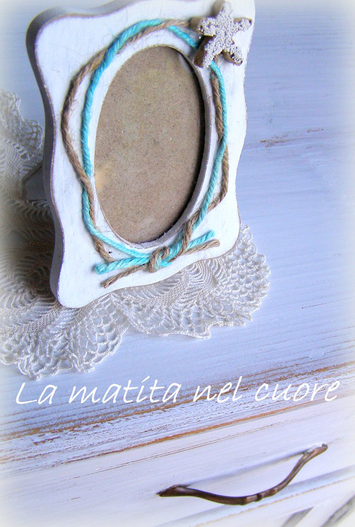 Cornice Con Passe-partout Shabby Chic, Grigio 43x33 Cm Per Immagini 30x40 Cm | Leroy Merlin - Foto 7