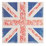 Foglio 30x30 cm - Union Jack Floral