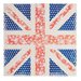 Foglio 30x30 cm - Union Jack Floral
