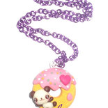 ROMANTICWORK Collana per mamma 925 in argento sterling Koala Orso/Panda/giraffa/coniglio/ippocampo ciondolo animali cuore collana madre e figlia regali gioielli per donna figlia, Argento sterling