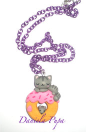 Collana Cat on Donut