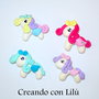 ciondolo in fimo mini pony a scelta 1pz