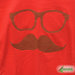 T-shirt 100% Organic  BAFFO&OCCHIALI - Rossa unisex (Taglia S)
