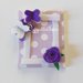 Bomboniera in feltro lilla e verde con farfalline e fiorellini: un'idea regalo originale per il battesimo della vostra bambina!
