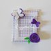 Bomboniera in feltro lilla e verde con farfalline e fiorellini: un'idea regalo originale per il battesimo della vostra bambina!