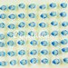 Set 80 bomboniere in cotone e feltro 'Pesciolino azzurro' 