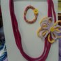 COLLANA COTONE CON FIORI 