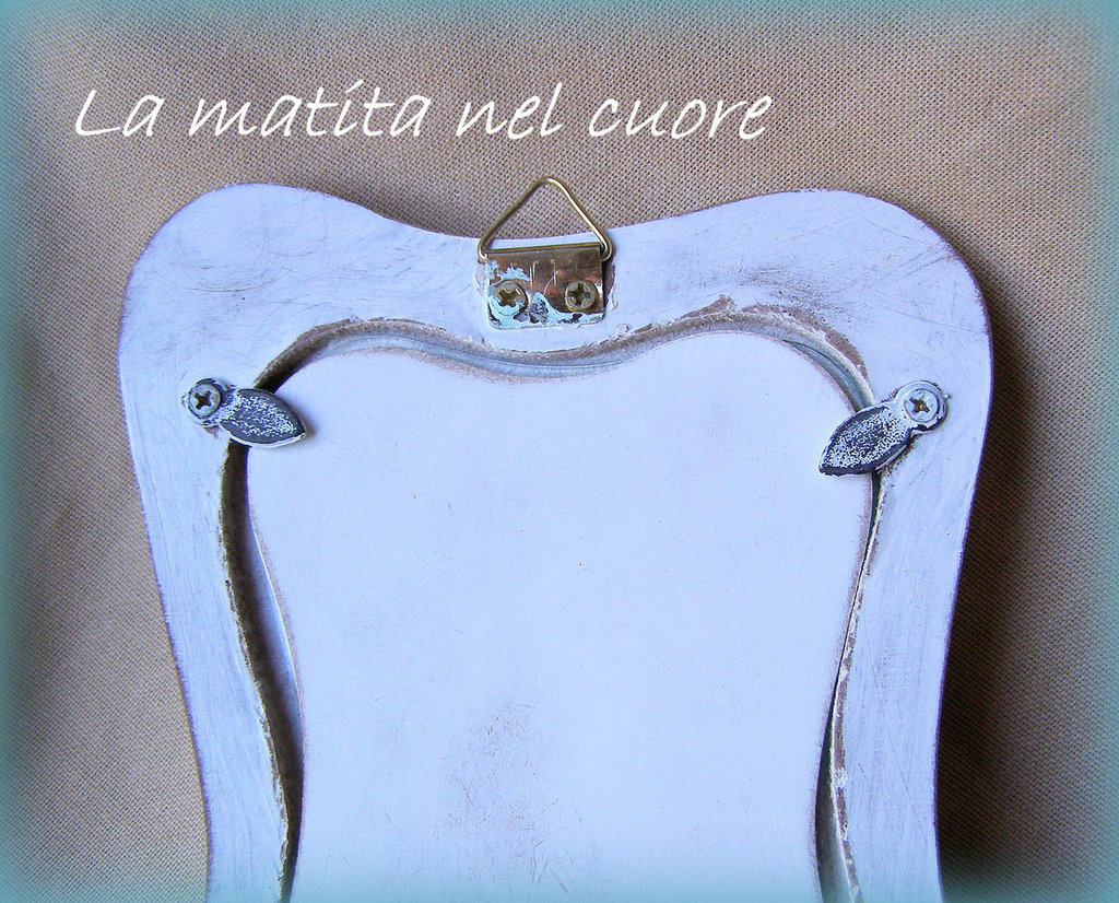 Cornice Portafoto Shabby Chic In Legno Vecchio – 13x18 Cm – Con Supporto Verticale