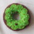 Donut con glassa verde prato.Ciambella in feltro.Adatta quale gioco,bomboniera,decorazione su una borsa o in cucina