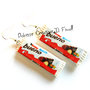 Orecchini Barrette di cioccolato con crema di nocciole - Snack, idea regalo, kawaii - Miniature