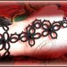 Bracciale da schiava (Slave Bracelet) gotico/dark in pizzo nero "Fortuna"