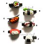 1pz Pinzette - Clip per capelli  Sushi kawaii idea regalo Japan Sushi Ikura, kappa maki, Ebi, Tamago, Onigiri idea regalo Sashimi