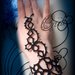 Bracciale da schiava (Slave Bracelet) gotico/dark in pizzo nero "Tiche"