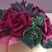 Bouquet rose e piante grasse