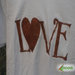 T-shirt 100% Organic LOVE - Bianca unisex (Taglia S) 