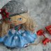 Bambola di stoffa da collezione - Bambina di inverno