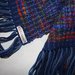 Sciarpa/stola in lana fatta a telaio