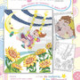 SCHEDA PUNTO CROCE PER COPERTINE CULLA E LETTINO - BABY XSTITCH COLLECTION N. 18